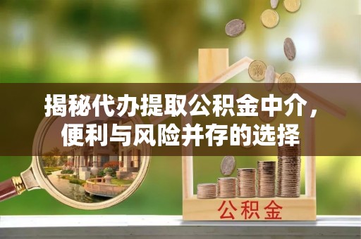 尚志揭秘代办提取公积金中介，便利与风险并存的选择