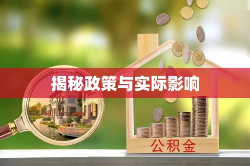 尚志揭秘政策与实际影响