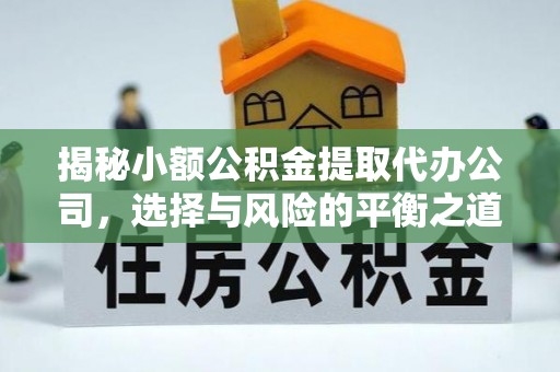 尚志揭秘小额公积金提取代办公司，选择与风险的平衡之道