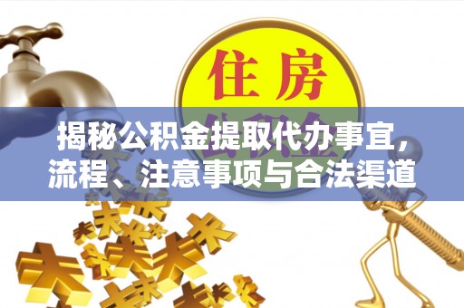 尚志揭秘公积金提取代办事宜，流程、注意事项与合法渠道