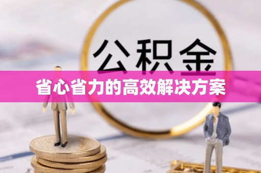 尚志省心省力的高效解决方案
